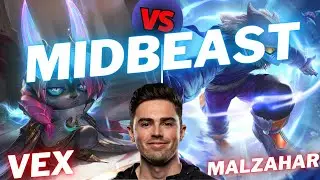 MIDBEAST | VEX VS MALZAHAR | MID GAMEPLAY | Patch 16.2 / Season 16 | #LeagueofLegends