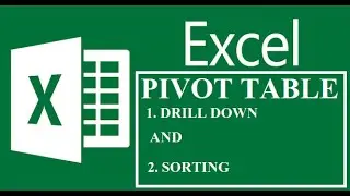 Excel Pivot Table - Advanced Drill Down and Sorting