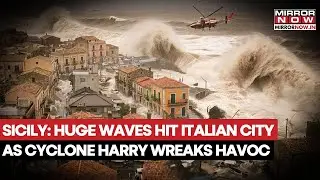 Sicily: Huge Waves Hit Italian City As Cyclone Harry Wreaks Havoc, Rescuers Save People Amid Floods