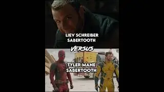 Liev Schreiber Sabertooth Vs Tyler Mane Sabertooth #shorts #short #edit #marvel #theboys #mcu #