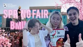 Spring Fair in BMU!😱 Dishes of different countries, interviews and Flex!😜😜