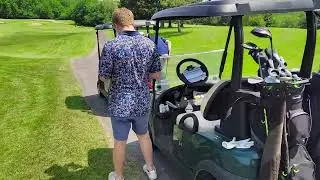 Golfing at Green Lakes State Park Golf Course.