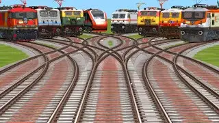 Indian trains locomotive route change running status super speed test ground floor simulator 