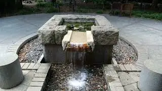 Relaxing sound of running water
