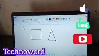 How to draw shapes in paint.