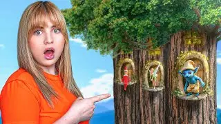 🔵 ENCONTRÉ CASAS de HADAS en los ÁRBOLES de MI JARDÍN!! 😱🧚‍♀️🏡