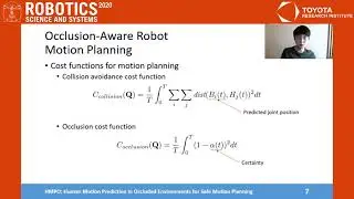 RSS 2020, Spotlight Talk 51: HMPO: Human Motion Prediction in Occluded Environments for Safe Moti...