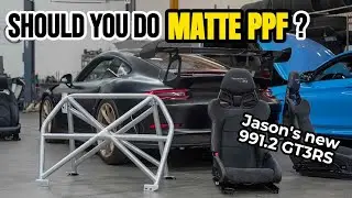 Porsche GT3 RS Project: Jason's 3RS gets Matte Paint Protection Film (PPF) and StudioRSR Roll Bar