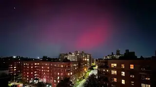 Aurora boreal ilumina el cielo de Nueva York y otros estados de EU
