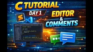 coding in C (day 1) editor and comments