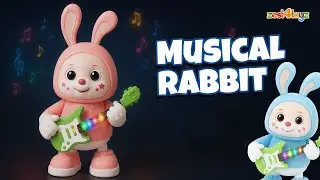 Zest 4 Toyz Musical Rabbit Toy for Kids with Lights and Sound Effects