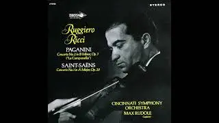 Saint-Sa&euml;ns Violin Concerto No.1. Ruggiero Ricci and the Cincinnati Symphony Orchestra.  (1965)