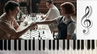 Playing Townes OST The Queen's Gambit Piano Cover Music Score