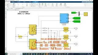 IEEE 13 bus distribution system with D-STATCOM Matlab Simulink