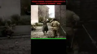 YOUNG GERMAN  SOLDIERS SURREDERING TO U S  TROOPS IN GERMANY &ndash; WW2