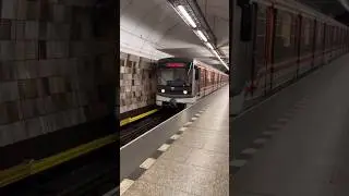 Metro train in Prague #metro