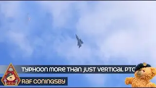 MORE THAN JUST VERTICAL! POWERFUL TYPHOON PERFORMANCE TAKE OFF WITH AFTERBURNERS &bull; RAF CONINGSBY