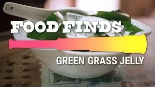 Unusual Green Grass Jelly Dessert