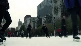Ice Skating In Millennium Park