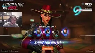 20K DMG! HYDRON ASHE OVERWATCH 2 GAMEPLAY SEASON 12 TOP 500