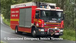 [RARE] QFRS - 850L (801) + MU74 + MA6 Responding | 2 Persons Fallen, Mount Beerwah, QLD