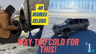 I Fixed My Old Truck in Extreme Cold, Then Drove It on the Frozen Lake [Winter Vlog] 