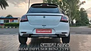 Swift 2024 All Modified Accessories ‼️Rear Diffuser ‼️#marutisuzukiswiftnewmodel2024