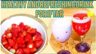 Ramadan special recipe #3 | strawberry ka sharbat recipe | strawberry smoothie recipe