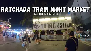 Ratchada Train Night Market Bangkok | Travel Vlog | WalterNei