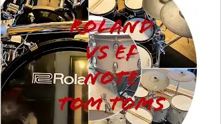 Ef Note vs. Roland, part 4. Tom Toms and bass drums