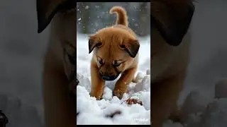 Brown Puppy Saves Baby in Snowstorm | A Heart-Touching Survival Story