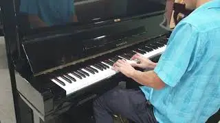 1989 Samick SU131T Ebony Polish Professional Upright Piano