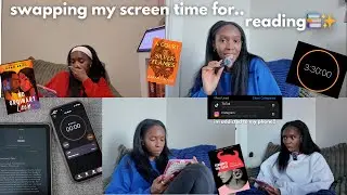 Swapping screen time for most used apps reading for a week to break my social media addiction! 🤳🏾📚⏱️