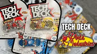 Apertura de 3 Fingerboards Tech Deck World Industries