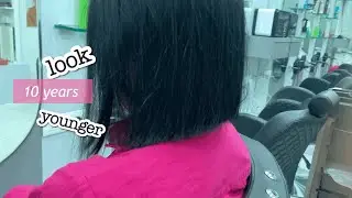 Short hair is therapy ||hair cut that beats your age #haircut #shorthair #transformation #salon 