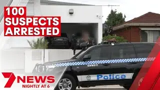 Millions of dollars in cash, drugs and weapons seized across Sydney | 7NEWS