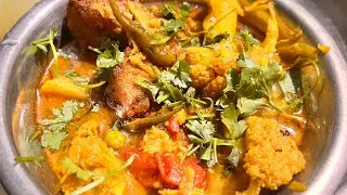 How to cook cauliflower fish curry Manipuri style?