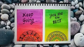 Quotes with water color mandala || mandala art tutorial|| quote writing
