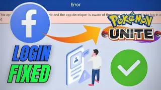 Facebook Login Error Fixed ✅ | Pokemon UNITE | 