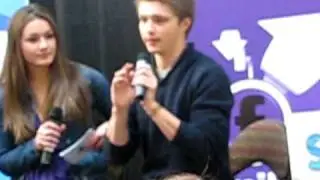 5/1/10 - Sterling Knight & Danielle Campbell talk about funny moment on set (HQ)