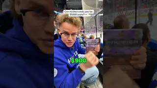 Using hockey cards to pay for hockey tickets 😂 #hockey #hockeycards #sportscards #nhl #funny