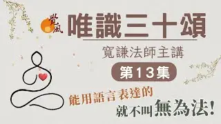 C12. 唯識三十頌13(2025版)-寬謙法師主講｜能用語言表達的，就不叫無為法。