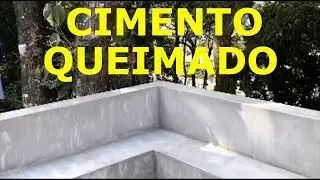 FINALIZAÇÃO DO CIMENTO QUEIMADO EFEITO MARMORIZADO COMO PASSAR A RESINA