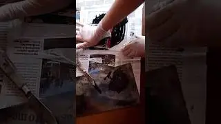 Printing a drypoint on perspex at home