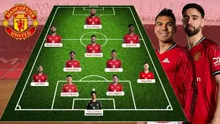 MANCHESTER UNITED VS FULHAM,,MAN UNITED POTENTIAL LINE UP WITH 4-2-3-1 FORMATION,,BRUNO AND MBEUMO.