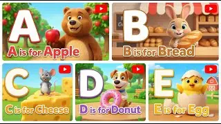 Is It Lunch Time? 🍎 Food ABC Song (A-E) | Learn Phonics | Wonder ABC World