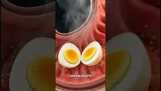 Что на самом деле происходит, когда ешь вареное яйцо? #ytblossom #shorts #boiledeggs
