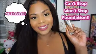 *NEW* NYX Foundation|Can't Stop Won't Stop Review + Demo!