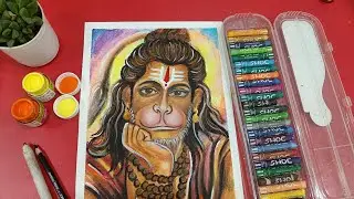 Hanuman ji drawing #art #art #artandcraft #drawing #art #paintingdrawing#art #drawing 