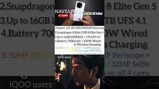 iQOO 15 mini upcoming phone from iQOO 😱😲 #navsatech #shortsfeed #ytshorts #shorts #iqoo15mini